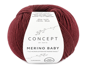 Merino baby - bordeaux